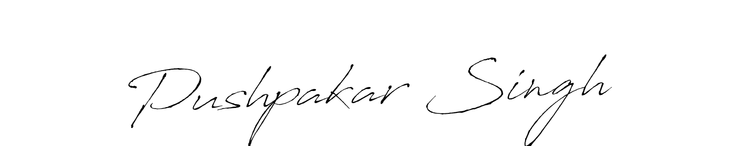 You should practise on your own different ways (Antro_Vectra) to write your name (Pushpakar Singh) in signature. don't let someone else do it for you. Pushpakar Singh signature style 6 images and pictures png