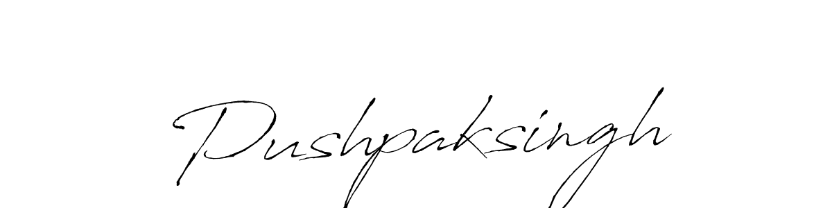 Make a beautiful signature design for name Pushpaksingh. With this signature (Antro_Vectra) style, you can create a handwritten signature for free. Pushpaksingh signature style 6 images and pictures png