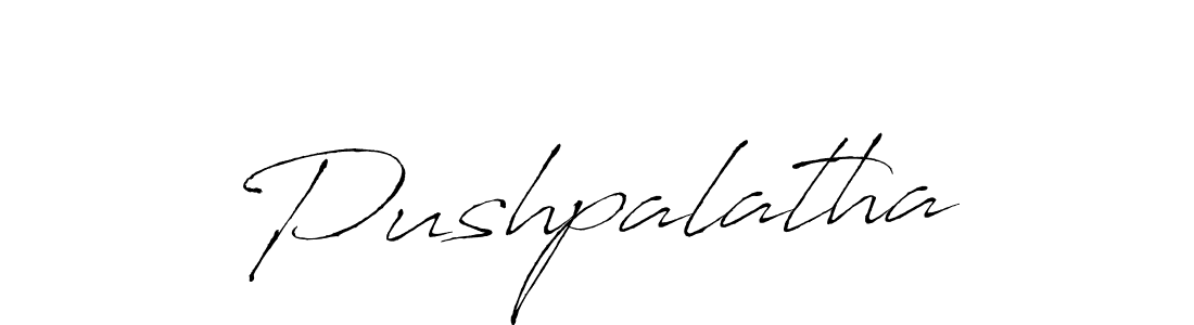 Use a signature maker to create a handwritten signature online. With this signature software, you can design (Antro_Vectra) your own signature for name Pushpalatha. Pushpalatha signature style 6 images and pictures png