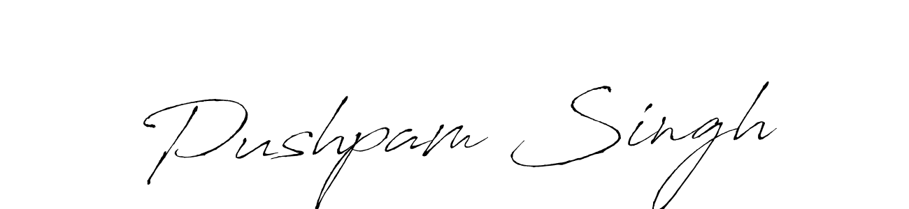 Use a signature maker to create a handwritten signature online. With this signature software, you can design (Antro_Vectra) your own signature for name Pushpam Singh. Pushpam Singh signature style 6 images and pictures png
