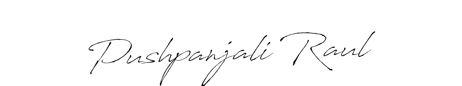 How to make Pushpanjali Raul signature? Antro_Vectra is a professional autograph style. Create handwritten signature for Pushpanjali Raul name. Pushpanjali Raul signature style 6 images and pictures png