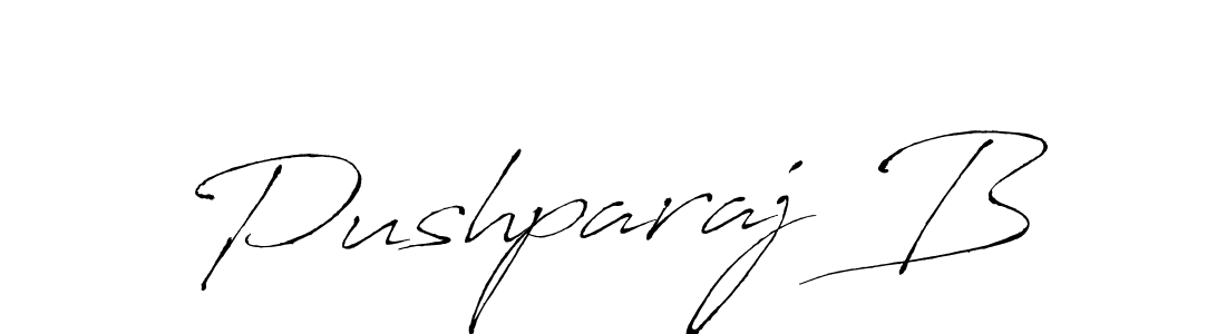 Pushparaj B stylish signature style. Best Handwritten Sign (Antro_Vectra) for my name. Handwritten Signature Collection Ideas for my name Pushparaj B. Pushparaj B signature style 6 images and pictures png