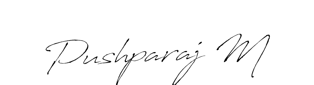 How to make Pushparaj M signature? Antro_Vectra is a professional autograph style. Create handwritten signature for Pushparaj M name. Pushparaj M signature style 6 images and pictures png