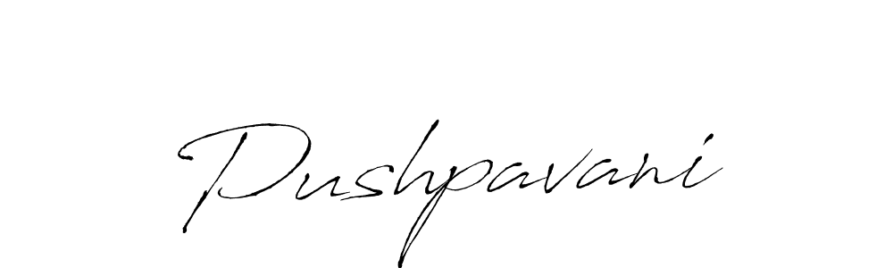 Use a signature maker to create a handwritten signature online. With this signature software, you can design (Antro_Vectra) your own signature for name Pushpavani. Pushpavani signature style 6 images and pictures png