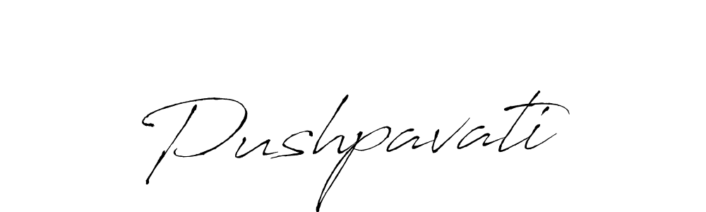 Make a beautiful signature design for name Pushpavati. With this signature (Antro_Vectra) style, you can create a handwritten signature for free. Pushpavati signature style 6 images and pictures png