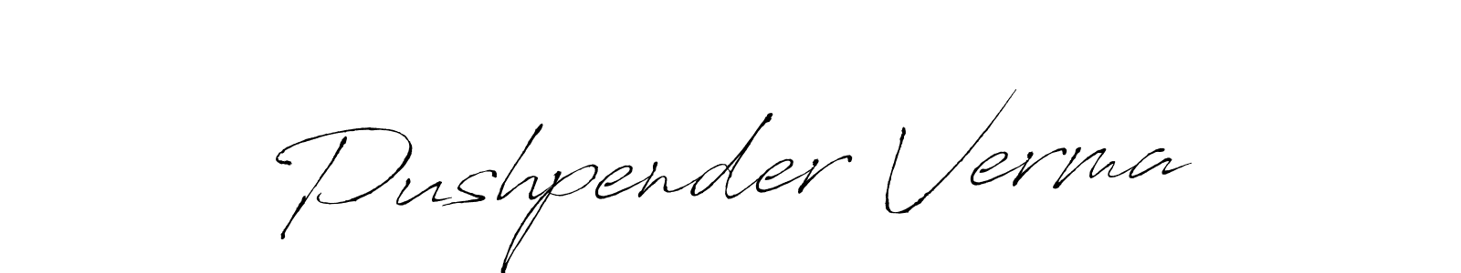 Pushpender Verma stylish signature style. Best Handwritten Sign (Antro_Vectra) for my name. Handwritten Signature Collection Ideas for my name Pushpender Verma. Pushpender Verma signature style 6 images and pictures png