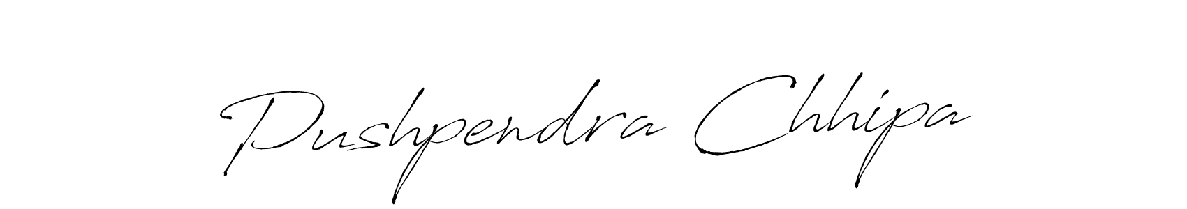 Also we have Pushpendra Chhipa name is the best signature style. Create professional handwritten signature collection using Antro_Vectra autograph style. Pushpendra Chhipa signature style 6 images and pictures png