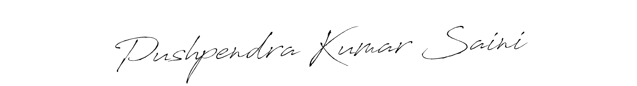Use a signature maker to create a handwritten signature online. With this signature software, you can design (Antro_Vectra) your own signature for name Pushpendra Kumar Saini. Pushpendra Kumar Saini signature style 6 images and pictures png