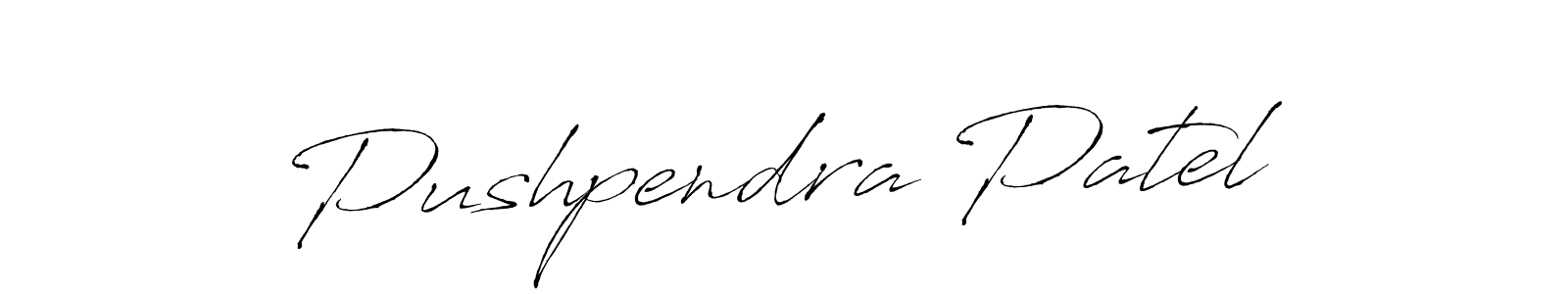 Design your own signature with our free online signature maker. With this signature software, you can create a handwritten (Antro_Vectra) signature for name Pushpendra Patel. Pushpendra Patel signature style 6 images and pictures png