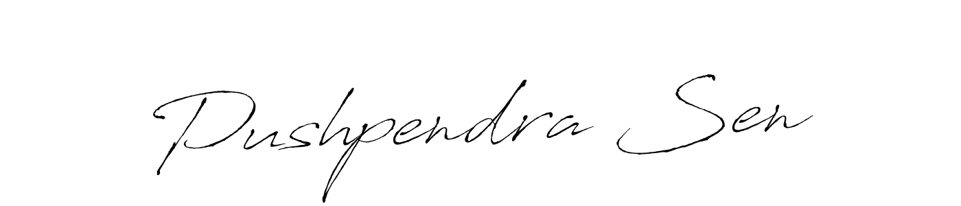 Also You can easily find your signature by using the search form. We will create Pushpendra Sen name handwritten signature images for you free of cost using Antro_Vectra sign style. Pushpendra Sen signature style 6 images and pictures png