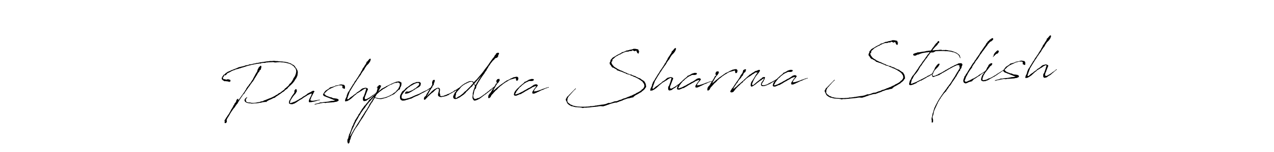 Design your own signature with our free online signature maker. With this signature software, you can create a handwritten (Antro_Vectra) signature for name Pushpendra Sharma Stylish. Pushpendra Sharma Stylish signature style 6 images and pictures png