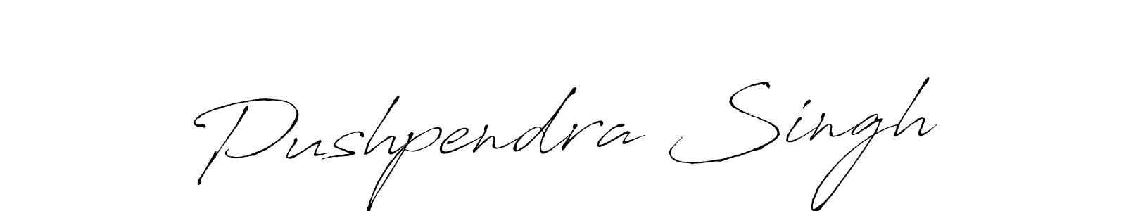 How to make Pushpendra Singh name signature. Use Antro_Vectra style for creating short signs online. This is the latest handwritten sign. Pushpendra Singh signature style 6 images and pictures png