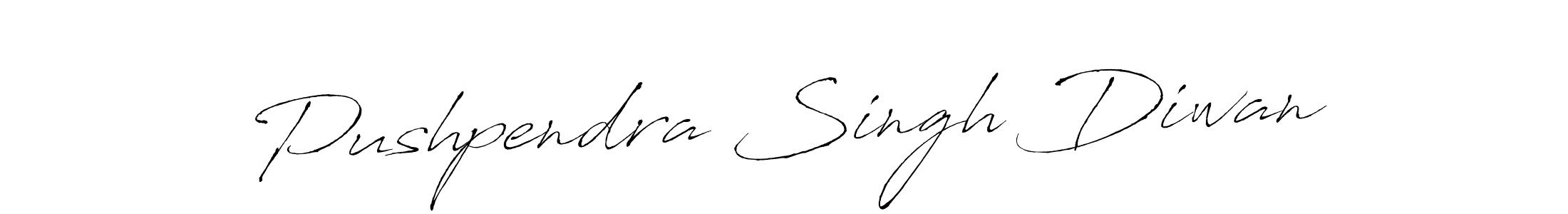 Design your own signature with our free online signature maker. With this signature software, you can create a handwritten (Antro_Vectra) signature for name Pushpendra Singh Diwan. Pushpendra Singh Diwan signature style 6 images and pictures png