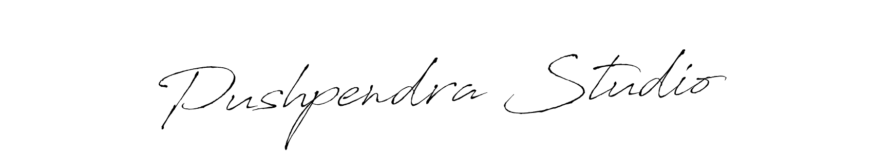 Antro_Vectra is a professional signature style that is perfect for those who want to add a touch of class to their signature. It is also a great choice for those who want to make their signature more unique. Get Pushpendra Studio name to fancy signature for free. Pushpendra Studio signature style 6 images and pictures png