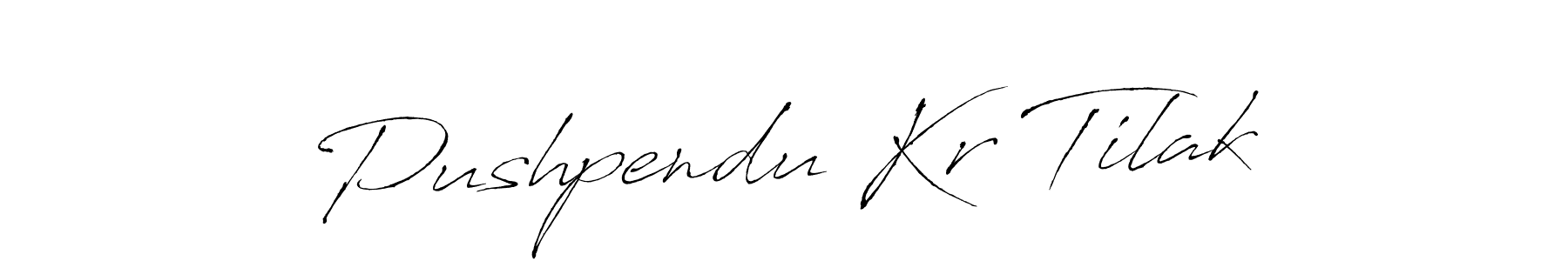 Use a signature maker to create a handwritten signature online. With this signature software, you can design (Antro_Vectra) your own signature for name Pushpendu Kr Tilak. Pushpendu Kr Tilak signature style 6 images and pictures png