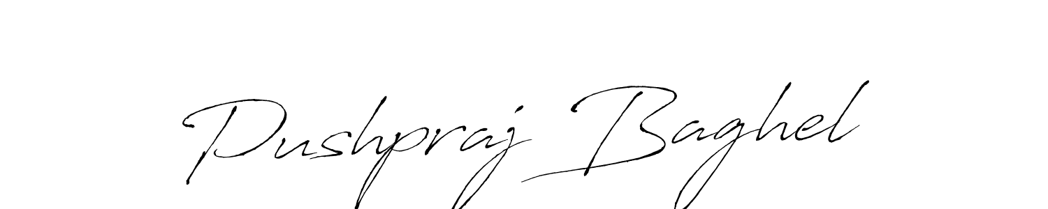 Design your own signature with our free online signature maker. With this signature software, you can create a handwritten (Antro_Vectra) signature for name Pushpraj Baghel. Pushpraj Baghel signature style 6 images and pictures png