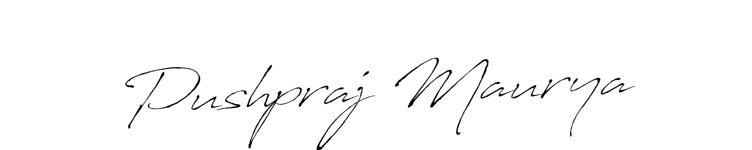 The best way (Antro_Vectra) to make a short signature is to pick only two or three words in your name. The name Pushpraj Maurya include a total of six letters. For converting this name. Pushpraj Maurya signature style 6 images and pictures png