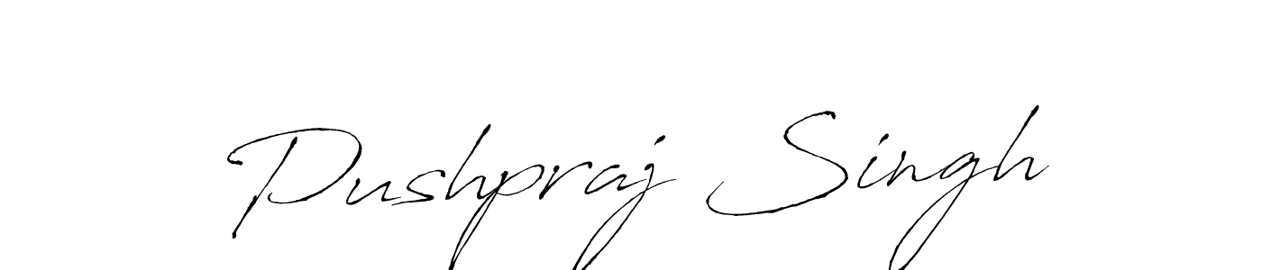 Create a beautiful signature design for name Pushpraj Singh. With this signature (Antro_Vectra) fonts, you can make a handwritten signature for free. Pushpraj Singh signature style 6 images and pictures png