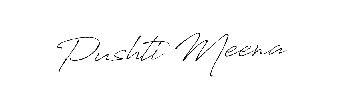 Also You can easily find your signature by using the search form. We will create Pushti Meena name handwritten signature images for you free of cost using Antro_Vectra sign style. Pushti Meena signature style 6 images and pictures png