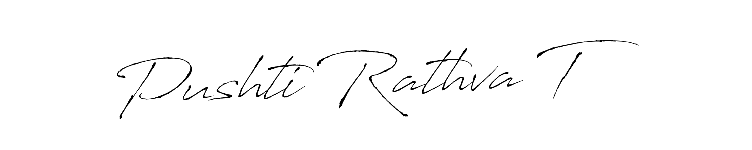 if you are searching for the best signature style for your name Pushti Rathva T. so please give up your signature search. here we have designed multiple signature styles  using Antro_Vectra. Pushti Rathva T signature style 6 images and pictures png