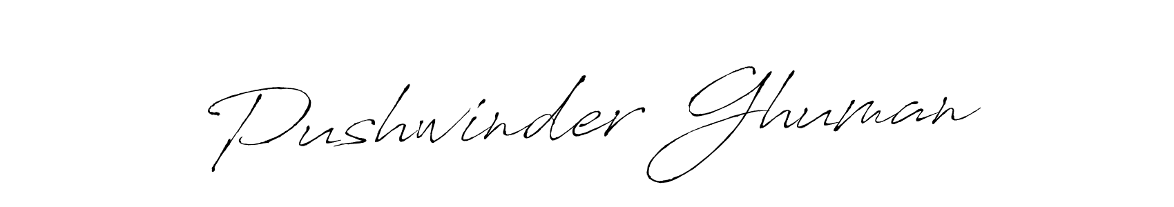 if you are searching for the best signature style for your name Pushwinder Ghuman. so please give up your signature search. here we have designed multiple signature styles  using Antro_Vectra. Pushwinder Ghuman signature style 6 images and pictures png