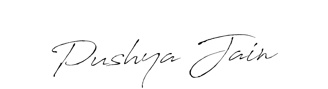 Also You can easily find your signature by using the search form. We will create Pushya Jain name handwritten signature images for you free of cost using Antro_Vectra sign style. Pushya Jain signature style 6 images and pictures png