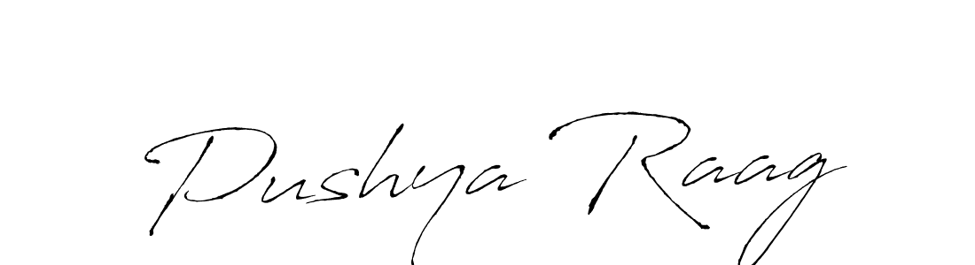 Also You can easily find your signature by using the search form. We will create Pushya Raag name handwritten signature images for you free of cost using Antro_Vectra sign style. Pushya Raag signature style 6 images and pictures png