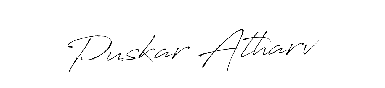 Also You can easily find your signature by using the search form. We will create Puskar Atharv name handwritten signature images for you free of cost using Antro_Vectra sign style. Puskar Atharv signature style 6 images and pictures png