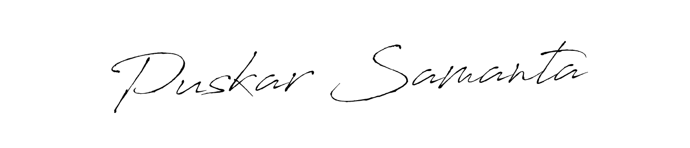 Make a short Puskar Samanta signature style. Manage your documents anywhere anytime using Antro_Vectra. Create and add eSignatures, submit forms, share and send files easily. Puskar Samanta signature style 6 images and pictures png