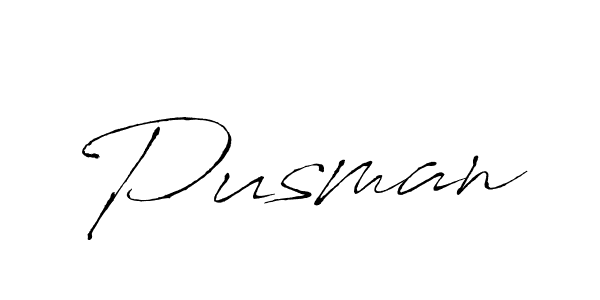 Use a signature maker to create a handwritten signature online. With this signature software, you can design (Antro_Vectra) your own signature for name Pusman. Pusman signature style 6 images and pictures png