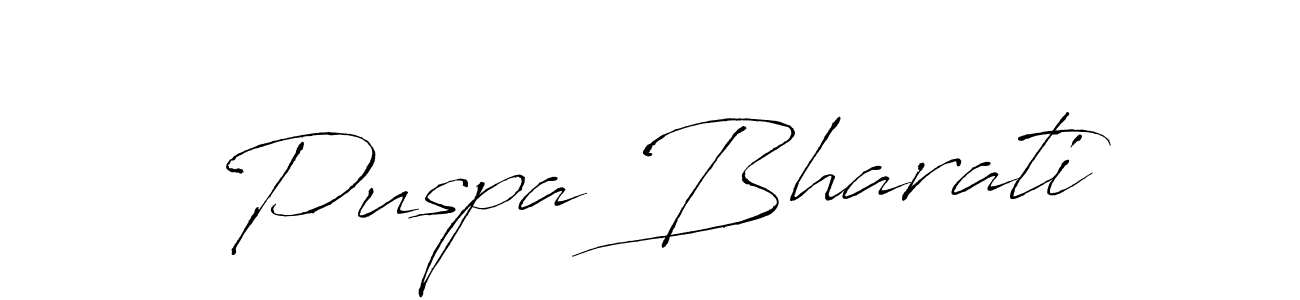Puspa Bharati stylish signature style. Best Handwritten Sign (Antro_Vectra) for my name. Handwritten Signature Collection Ideas for my name Puspa Bharati. Puspa Bharati signature style 6 images and pictures png