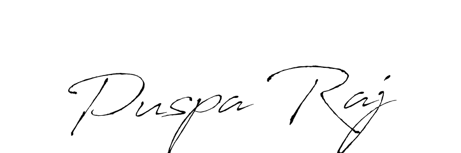 Design your own signature with our free online signature maker. With this signature software, you can create a handwritten (Antro_Vectra) signature for name Puspa Raj. Puspa Raj signature style 6 images and pictures png