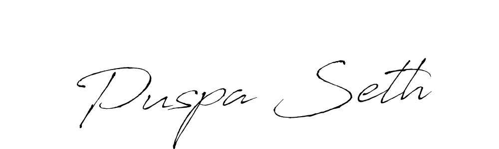 How to make Puspa Seth signature? Antro_Vectra is a professional autograph style. Create handwritten signature for Puspa Seth name. Puspa Seth signature style 6 images and pictures png