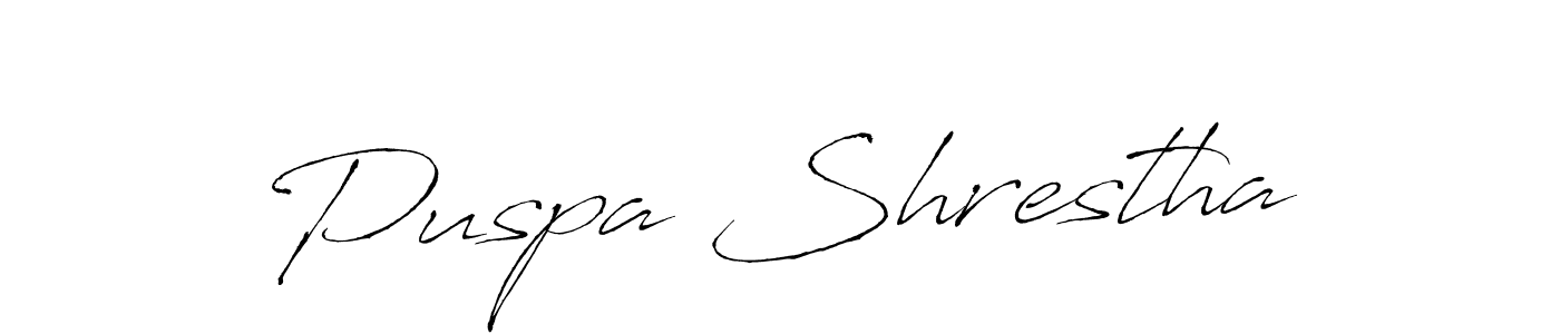 You should practise on your own different ways (Antro_Vectra) to write your name (Puspa Shrestha) in signature. don't let someone else do it for you. Puspa Shrestha signature style 6 images and pictures png