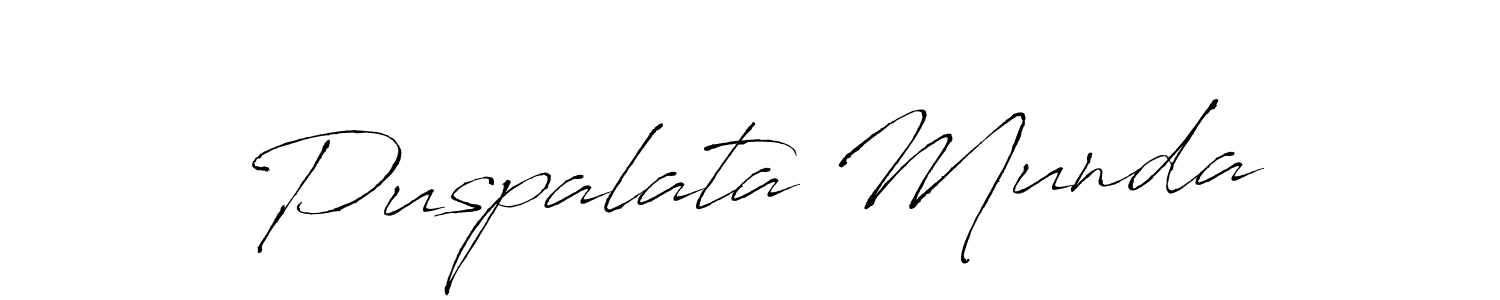How to make Puspalata Munda signature? Antro_Vectra is a professional autograph style. Create handwritten signature for Puspalata Munda name. Puspalata Munda signature style 6 images and pictures png