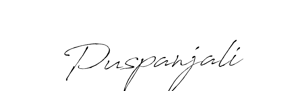 Puspanjali stylish signature style. Best Handwritten Sign (Antro_Vectra) for my name. Handwritten Signature Collection Ideas for my name Puspanjali. Puspanjali signature style 6 images and pictures png