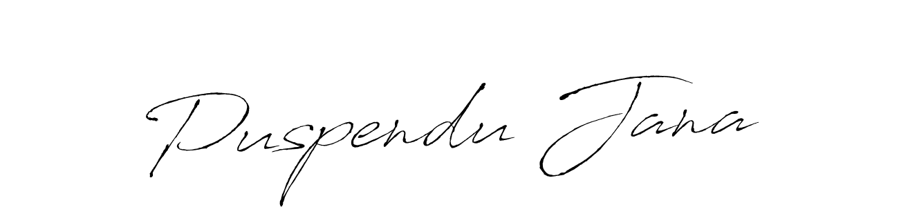 How to make Puspendu Jana signature? Antro_Vectra is a professional autograph style. Create handwritten signature for Puspendu Jana name. Puspendu Jana signature style 6 images and pictures png