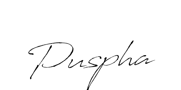 if you are searching for the best signature style for your name Puspha. so please give up your signature search. here we have designed multiple signature styles  using Antro_Vectra. Puspha signature style 6 images and pictures png