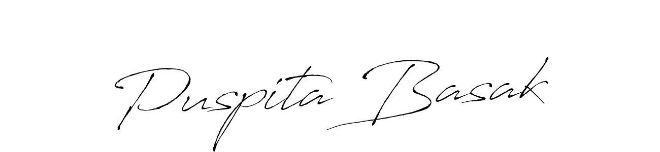 Use a signature maker to create a handwritten signature online. With this signature software, you can design (Antro_Vectra) your own signature for name Puspita Basak. Puspita Basak signature style 6 images and pictures png