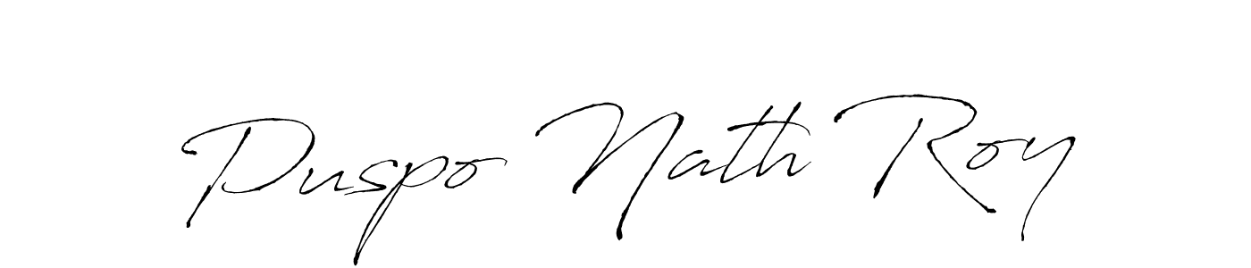 Create a beautiful signature design for name Puspo Nath Roy. With this signature (Antro_Vectra) fonts, you can make a handwritten signature for free. Puspo Nath Roy signature style 6 images and pictures png
