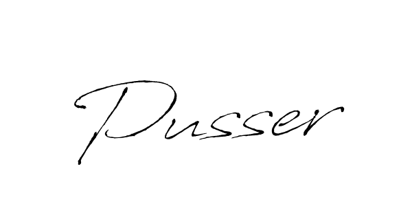 Use a signature maker to create a handwritten signature online. With this signature software, you can design (Antro_Vectra) your own signature for name Pusser. Pusser signature style 6 images and pictures png