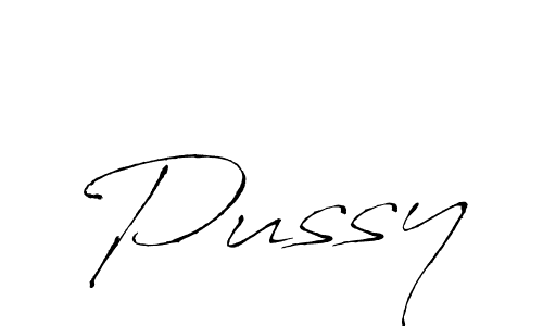 Create a beautiful signature design for name Pussy. With this signature (Antro_Vectra) fonts, you can make a handwritten signature for free. Pussy signature style 6 images and pictures png