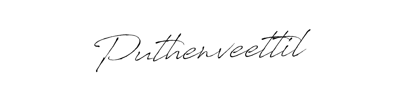 if you are searching for the best signature style for your name Puthenveettil. so please give up your signature search. here we have designed multiple signature styles  using Antro_Vectra. Puthenveettil signature style 6 images and pictures png