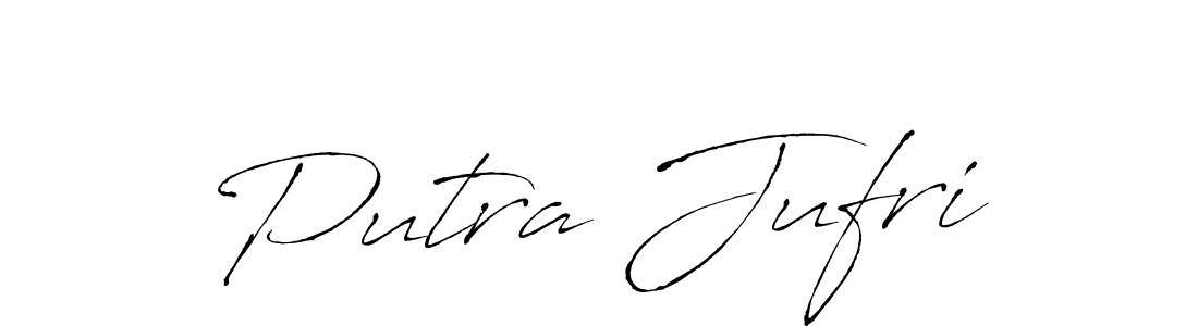 Make a beautiful signature design for name Putra Jufri. With this signature (Antro_Vectra) style, you can create a handwritten signature for free. Putra Jufri signature style 6 images and pictures png