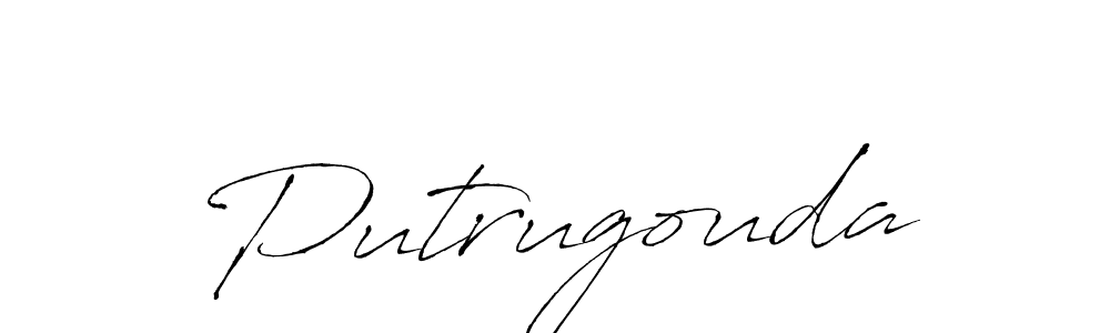 Putrugouda stylish signature style. Best Handwritten Sign (Antro_Vectra) for my name. Handwritten Signature Collection Ideas for my name Putrugouda. Putrugouda signature style 6 images and pictures png