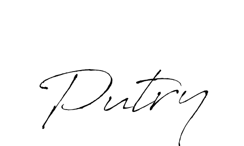 Create a beautiful signature design for name Putry. With this signature (Antro_Vectra) fonts, you can make a handwritten signature for free. Putry signature style 6 images and pictures png