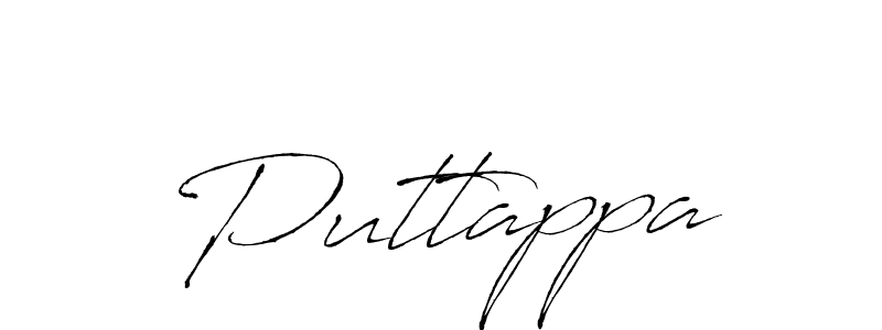 Make a beautiful signature design for name Puttappa. With this signature (Antro_Vectra) style, you can create a handwritten signature for free. Puttappa signature style 6 images and pictures png