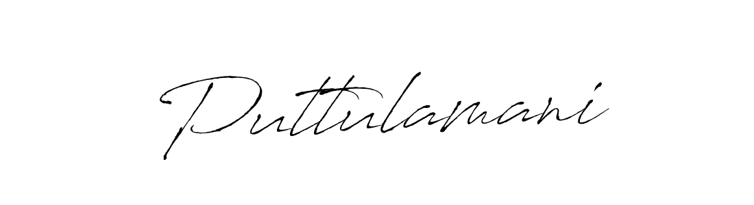 Similarly Antro_Vectra is the best handwritten signature design. Signature creator online .You can use it as an online autograph creator for name Puttulamani. Puttulamani signature style 6 images and pictures png