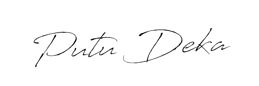 Also we have Putu Deka name is the best signature style. Create professional handwritten signature collection using Antro_Vectra autograph style. Putu Deka signature style 6 images and pictures png