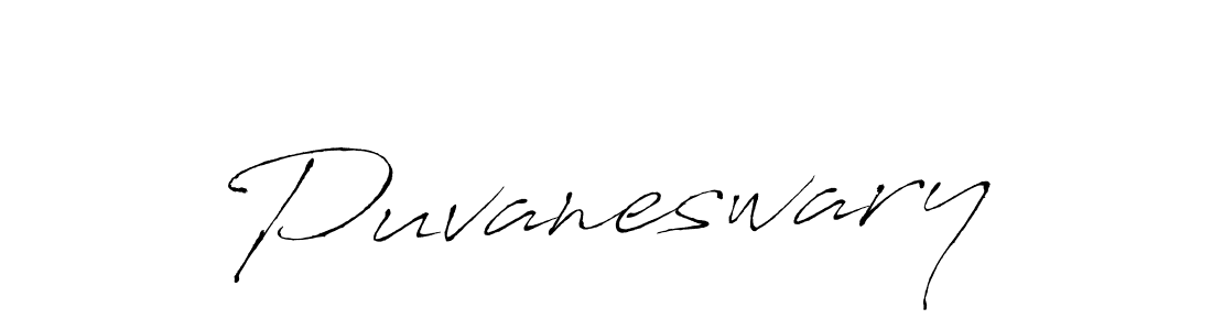How to make Puvaneswary name signature. Use Antro_Vectra style for creating short signs online. This is the latest handwritten sign. Puvaneswary signature style 6 images and pictures png